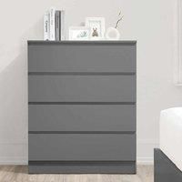 Oslo 4 Drawer Chest White