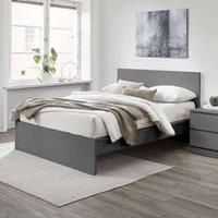 Birlea Oslo Grey Double Bed Frame 4FT6 Bedstead Minimalist Design