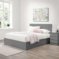 Birlea Oslo Grey King Size Ottoman Bed 5FT Bedstead Minimalist Design