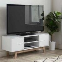 TV Unit White Gloss Living Room Cupboard Entertainment Stand Cabinet