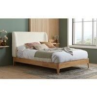 Birlea Halfden Double Bed, Boucle Headboard