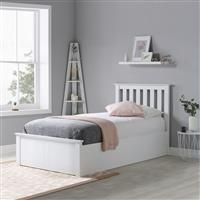 Birlea Phoenix Single Ottoman Bed - White