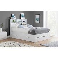 Single White Storage Bed Frame Birlea Alfie 3FT Drawer Bed 90cm
