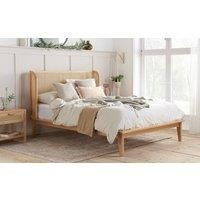 Birlea 135cm Astrid Rattan Bed Oak