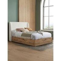 Birlea Halfden Double Ottoman Bed - White, White