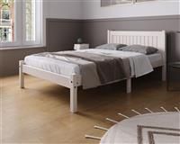 Birlea Rio Small Double Bed Frame with Mattress - White