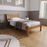 Pine Wood Single Bed and Mattress Bundle Rio Air Sleepsoul 90cm 3ft