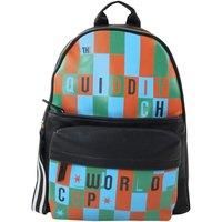 Danielle Nicole Black Quidditch World Cup Text Backpack Womens