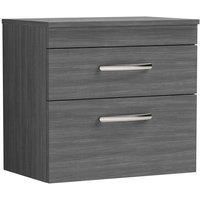 Nuie 60cm Wall-Mounted Vanity Unit Base Only gray