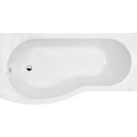 Nuie B-Shaped Shower Bath 1500mm x 735mm/900mm - Left Handed