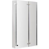 Balterley Square Bath Screen Double Hinged - 6mm