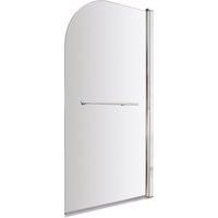 Balterley Straight Bath Screen with Rail - 6mm