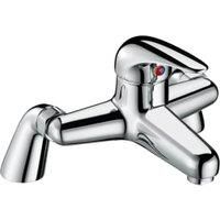 Single Lever Deck Mounted Bath Filler Tap - Chrome