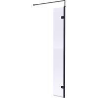 Hudson Reed 300mm Wetroom Swing Screen - Matt Black
