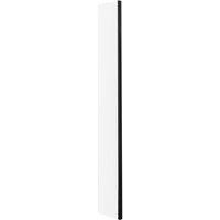 Hudson Reed 215mm Return Screen With Black Profile - Matt Black