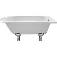 Hudson Reed Winterburn Freestanding Shower Bath With Corbel Leg Set (1500mm) - White