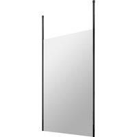 Hudson Reed 1200mm Wetroom Screen With Ceiling Posts - Matt Black