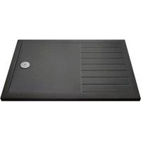 Hudson Reed Rectangular Walk-in Shower Tray 1400 x 800mm - Slate Grey