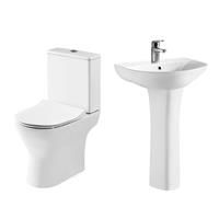 Nuie Freya Cloakroom Suite in White