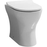 Aspire Cara BTW Back to Wall Rimless Toilet Pan Soft Close Seat Ceramic Bathroom