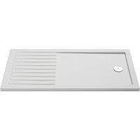 nuie NSR1770 Trays Modern Bathroom Slip Resistant Walk in Shower Tray, 700mm x 1700mm , Matt White