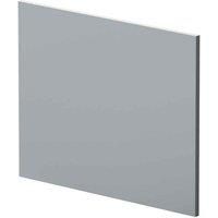Nuie Satin Grey MFC 700mm Square Shower Bath End Panel - MOF279