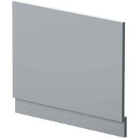 Nuie Satin Grey 700mm Bath End Panel with Plinth - MOF270