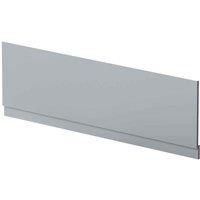 nuie MOF278 Blocks Modern Bathroom Bath Front Panel with Plinth, 1800mm, Satin White