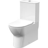 Nuie Freya Compact Close Coupled Toilet 610mm Projection  Soft Close Seat