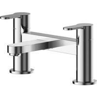 Nuie Arvan Pillar Mounted Bath Filler Tap - Chrome