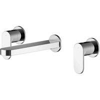Nuie Binsey 3-Hole Wall Mounted Basin Mixer Tap without Plate - Chrome