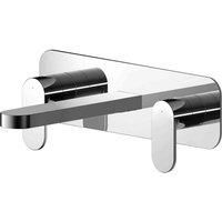 Nuie Binsey 3 Tap Hole Basin Mixer Tap Twin Lever Chrome Bathroom Brass Body