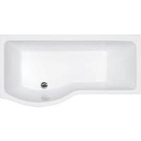 Carron Brio Single Ended No Tap Hole LH Shower Bath with Shower Bath Screen and Front Bath Panel - 1650 x 850mm