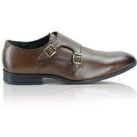 Silver Street London Men's Bourne Monk Formal/Office Leather Shoe (11 UK, Brown)