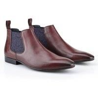 Mens Silver Street Leather Suede Chelsea Pull On Classic Boots Sizes 7 to 12