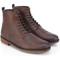 Silver Street London Men's Tintern Leather Lace Up Boots in Chocolate | Size: 7
