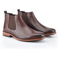 Silver Street London Men/'s Leather Argyll Chelsea Boot (Brown, 8 UK, numeric_8)