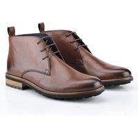Silver Street Turing Mens Casual and Smart Casual Leather Lace up Chukka Boots in Sizes 7-12 (7 UK, Brown)