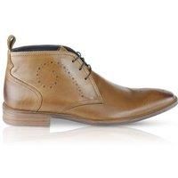 Silver Street Pembroke Mens Formal Casual and Smart Casual Leather Brogue Lace up Chukka Boots in Sizes 7-12 (9 UK, Tan)