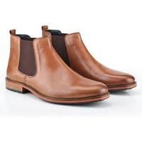 Silver Street London Men/'s Leather Argyll Chelsea Boot (Tan, 9 UK, numeric_9)