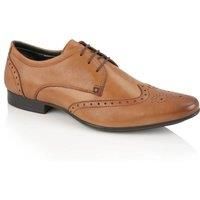 Mens Silver Street Fleet Smart Classic Derby Brogues Leather Shoes Sizes 7 to 12
