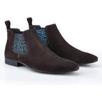 Mens Silver Street Leather Suede Chelsea Pull On Classic Boots Sizes 7 to 12