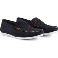 Silver Street London Stanhope Mens Casual Suede Slip on Loafers Sizes 7-12 (10 UK, Navy Blue)