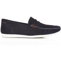 Silver Street London Stanhope Mens Casual Suede Slip on Loafers Sizes 7-12 (11 UK, Navy Blue)