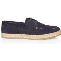 Silver Street London Men/'s Northolt Suede Leather Lace up Boat Shoe Casual Summer Shoe, Navy, 8