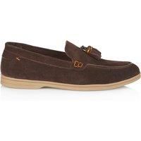 Silver Street London Men/'s Wembley Suede Leather Slip on Casual Tassel Summer Loafer, Brown, 9