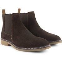 Silver Street London Men/'s Pimlico Suede Leather Smart Casual and Formal Chelsea Boots, Brown, 11