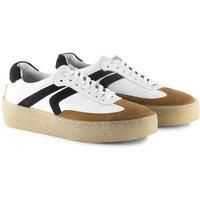 Silver Street London Harold Mens Genuine Leather Trainers Smart Casual Casual Shoes Comfort Sneakers for Men, White, UK 10