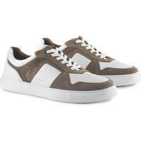 Trentham Premium Leather Casual Lace Up Trainers