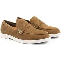 San Nicola Suede Casual Penny Loafers